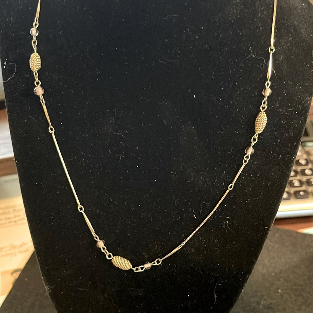 Medici gold tone necklace design style